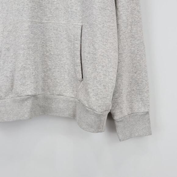 American Eagle Men's Graphic Logo Classic Fit Fleece Grey Hoodie Size Large - Picture 3 of 6